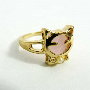Bague Chat rose