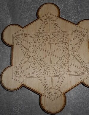 Cube de metatron en bois