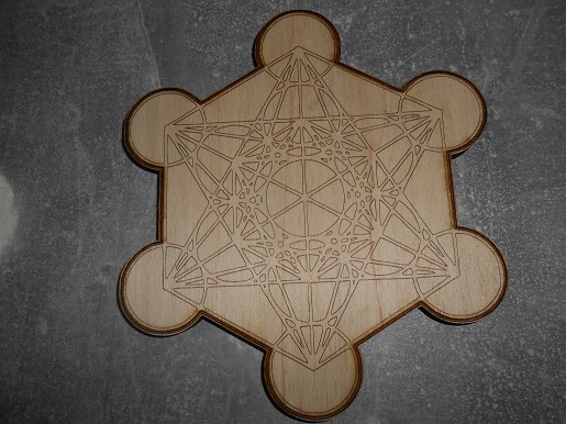 Cube de metatron en bois