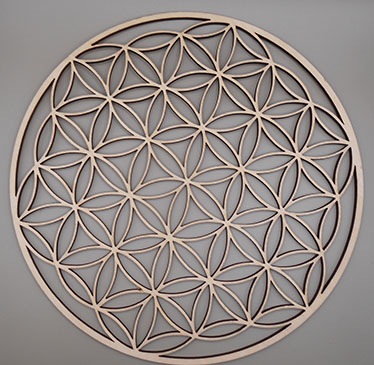 fleur de vie 20 cm en bois