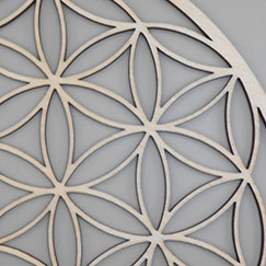fleur de vie 20 cm en bois