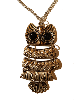 pendentif hibou dansant
