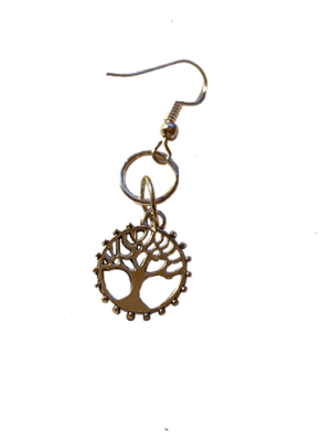Boucle d'oreille arbre de vie