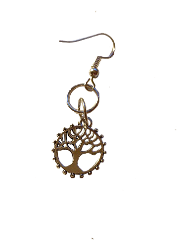 Boucle d'oreille arbre de vie