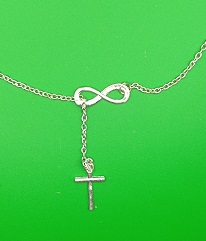 Collier infini croix
