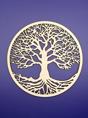 Lot de 4 Sous-verres en Bois Arbre de Vie