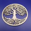 Sous-verres en Bois Arbre de Vie-2 Lot de 4 Sous-verres en Bois Arbre de Vie