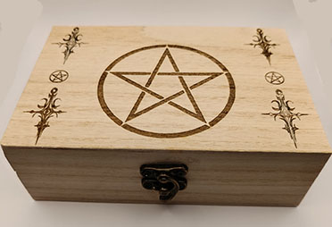 Boite à tarot pentacle.