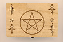 Boite à tarot pentacle.