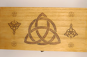 Boite à tarot triquetra