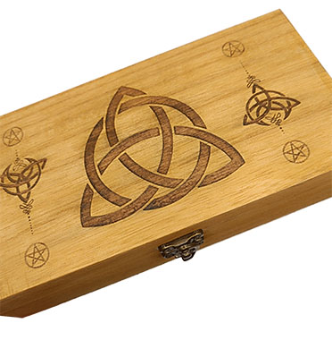 boîte-triquetra Boite à tarot triquetra