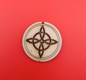 Magnet en bois Nœud de Sorcière